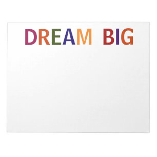 Bloc-note Dream Big Multicolore