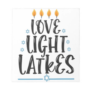 Bloc-note Drôle de latke Hanukkah Cuisine juive Vacances Hum