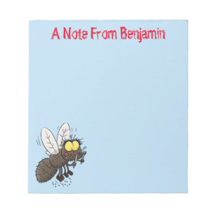Bloc-note Drôle dessin animé d'insecte de la mouche à cheval