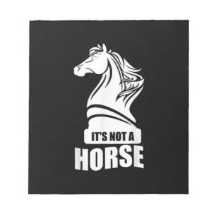Bloc-note Drôle Échecs Ce N'Est Pas Un Cheval Knight Piece J