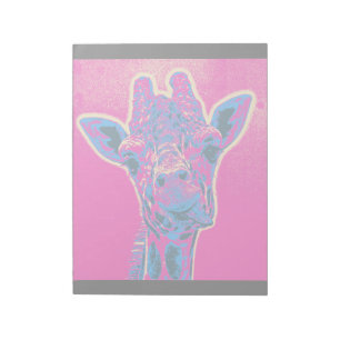 Bloc-note Drôle Giraffe Sticking out son langue