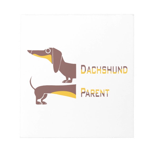 Bloc-note Drôle mignon dachshund pour parent chien long (Devant)