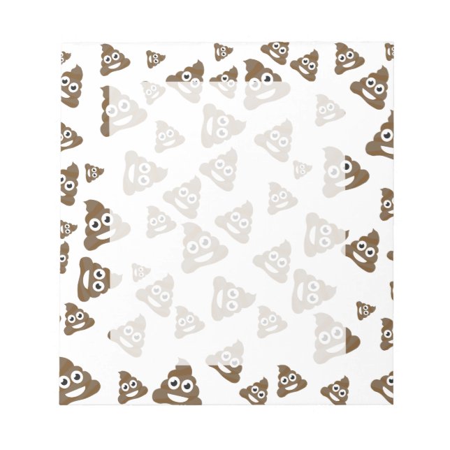 Bloc-note Drôle mignon Poop Emoji Motif (Devant)