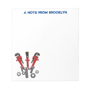 Bloc-note Drôle outil monstre de clé humour dessin animé