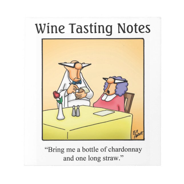 Bloc-note Drôle Wine Journal "Spectickles" Cadeau (Devant)