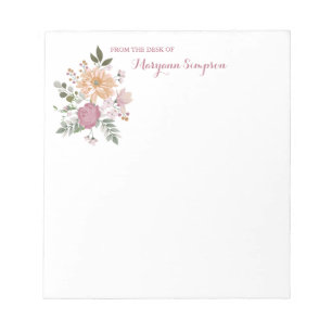 Bloc-note Du bureau de - Elégant bouquet floral