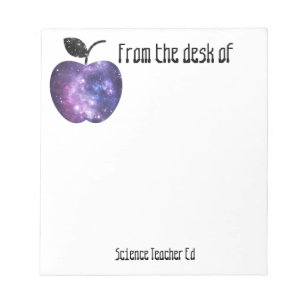 Bloc-note Du bureau du professeur de sciences