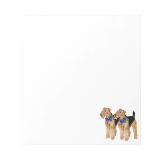 Bloc-note Duo de drapeaux patriotiques (Devant)