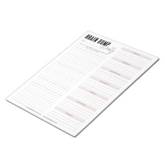 Bloc-note DUPER DU CERVEAU | Blush Weekly