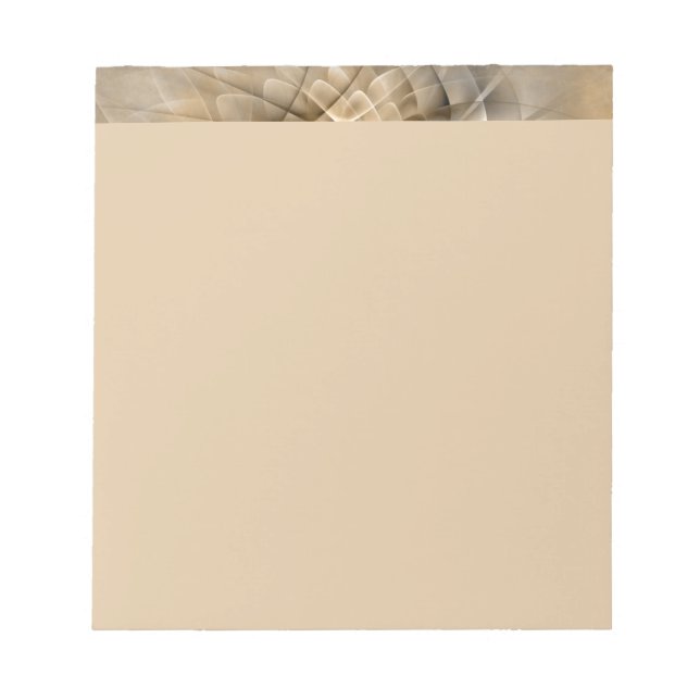 Bloc-note Earth Tones Abstract Modern Fractal Art Texture (Devant)