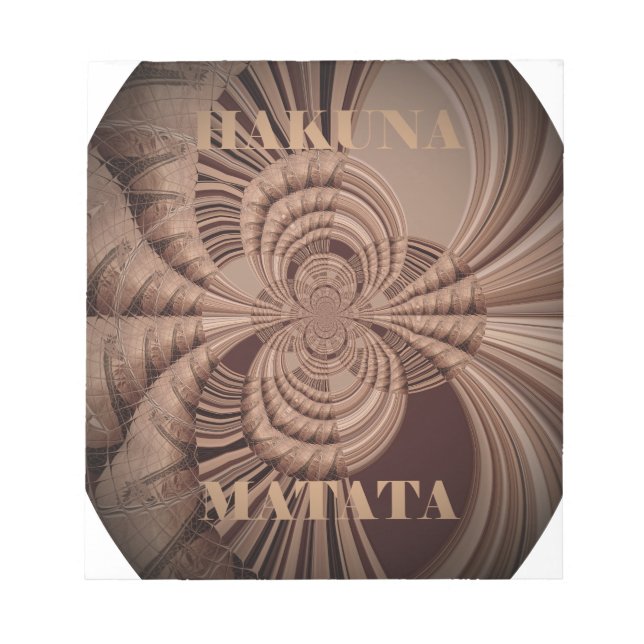 Bloc-note Earthy Hakuna Matata (Devant)