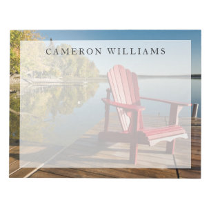 Bloc-note Eau Adirondack Chaise au lac