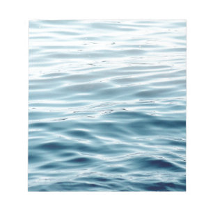 Bloc-note Eau bleue ondulée