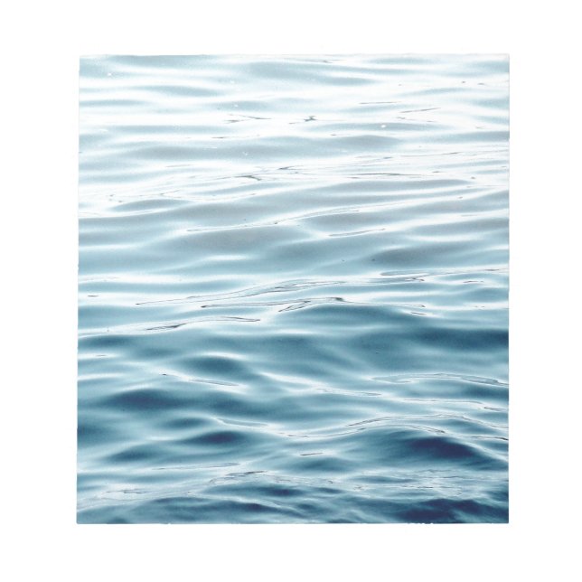 Bloc-note Eau bleue ondulée (Devant)