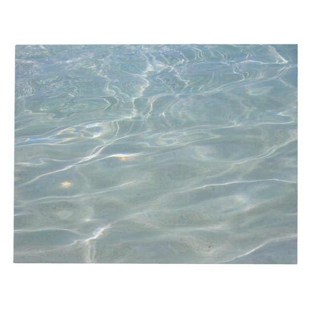 Bloc-note Eau des Caraïbes Bleu Abstrait Nature (Devant)