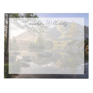 Bloc-note Eau Lac Hintersee Berchtesgaden Allemagne