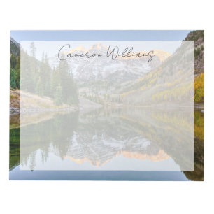 Bloc-note Eau Maroon Bells Lake Aspen Trees