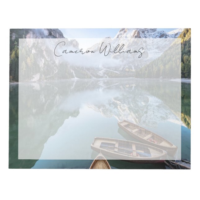 Bloc-note Eau | Pragser Wildsee Dolomites Italie (Devant)