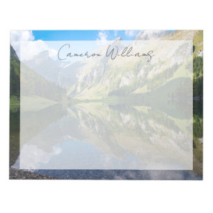 Bloc-note Eau   Seealpsee Lac Alpes suisses Suisse