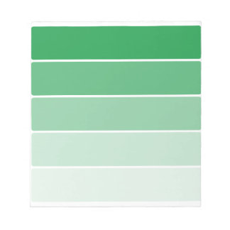 Bloc-note Échantillons de peinture vert brillant