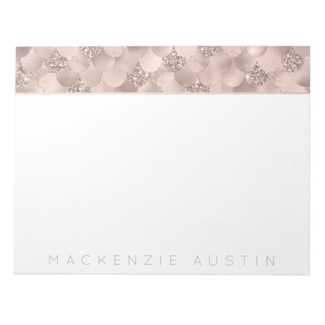 Bloc-note Échelle Mermaid Posh | Dusty Terracotta Peach Cust (Devant)