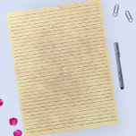 Bloc-note École | Arrière - plan de papier Vintage jaune<br><div class="desc">Bloc-notes au choix du collège - Pages de taille de lettre standard - 8, 5" X 11" avec lignes de règle du collège noir sur chaque page pour une écriture facile - Papier Carnet à une face avec un Arrière - plan jaune Vintage</div>