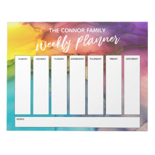 Bloc-note Écriture manuscrite décontractée Planificateur heb