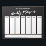 Bloc-note Écriture manuscrite décontractée Simple Planificat<br><div class="desc">Ce planificateur hebdomadaire polyvalent a été configuré avec des éléments très basiques qui peuvent tous être édités... sauf pour l'en-tête. L'expression "planificateur hebdomadaire" a été rendue dans une police d'écriture décontractée moderne et a été placée, sous forme de graphique, en haut de la page. Utilisez les champs modèle pour ajouter...</div>