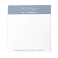 Écriture manuscrite du bureau en bleu denim délavé