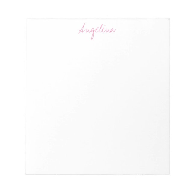 Bloc-note Écriture manuscrite élégante stylée tendance uniqu (Devant)