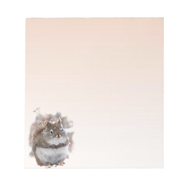 Bloc-note Écureuil rouge doux (Devant)