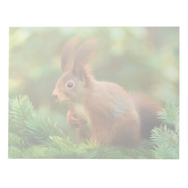 Bloc-note Écureuil sur un arbre (Devant)