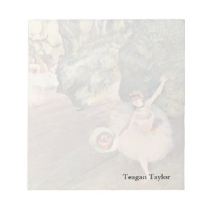 Bloc-note Edgar Degas  Le danseur prend un bow