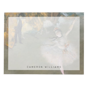 Bloc-note Edgar Degas   L'étoile ou la danseuse sur scène