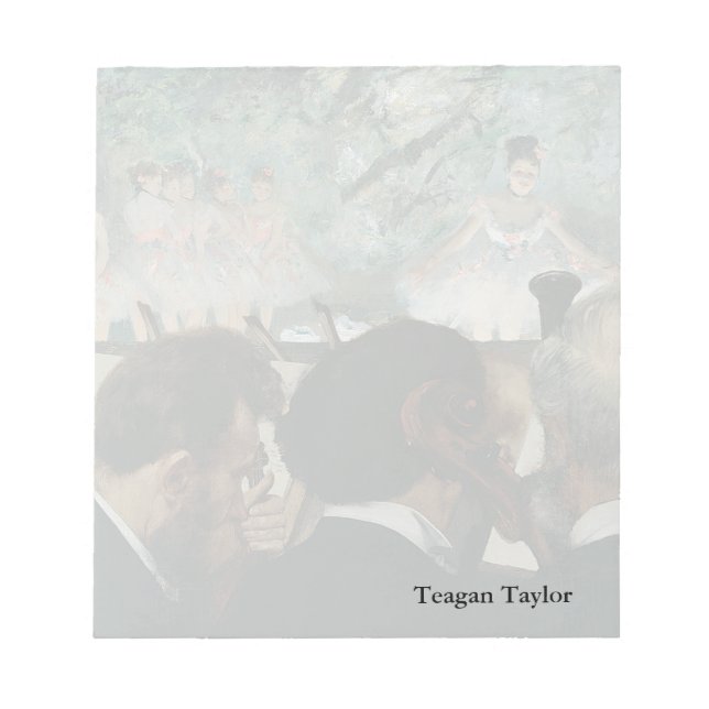 Bloc-note Edgar Degas | Musiciens d'orchestre (Devant)