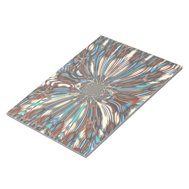 Bloc-note Edgy African Urban Pop Art Conception optique Abst (Incliné)