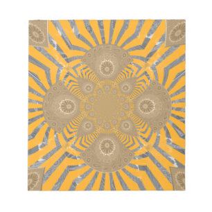 Bloc-note Edgy Zebra Elegance : une impression jaune or
