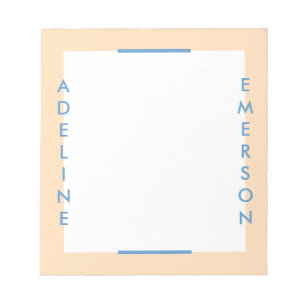 Bloc-note Editorial Moderne Typographie Notepad - Or