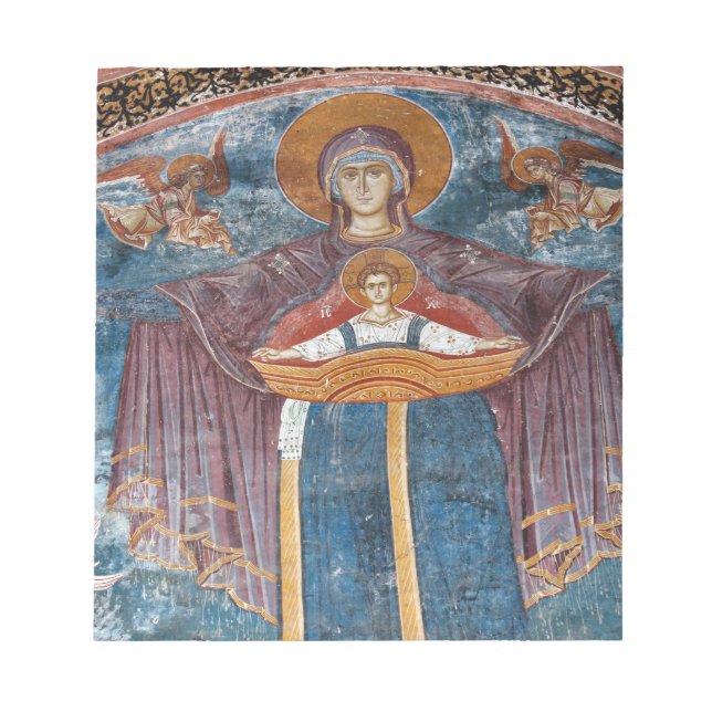 Bloc-note Église orthodoxe serbe, et un site de l'UNESCO, (Devant)