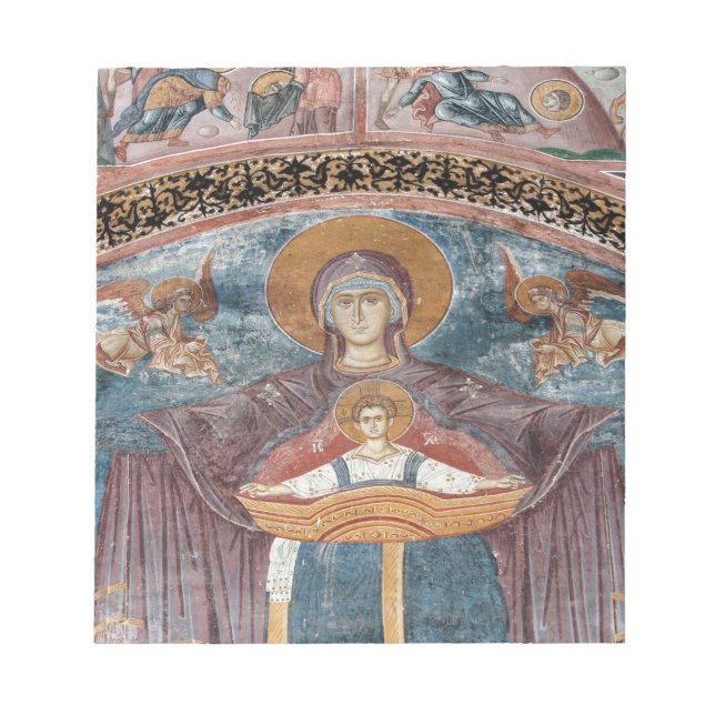 Bloc-note Église orthodoxe serbe, et un site de l'UNESCO, 2 (Devant)