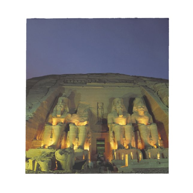 Bloc-note Égypte, Abu Simbel, Figures colossales de Ramsès (Devant)