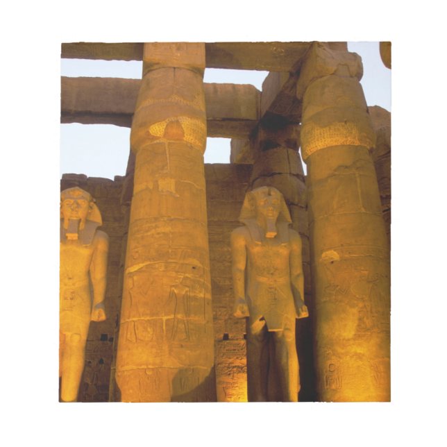 Bloc-note Égypte, Louxor.  Temple de Karnak. (Devant)