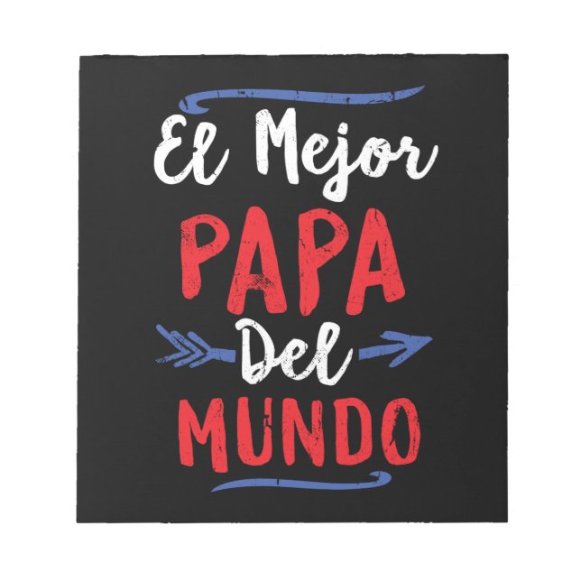Bloc-note El Mejor Papa Del Mundo Papa Fête des pères (Devant)
