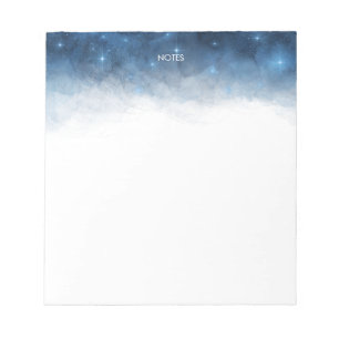 Bloc-note Elégant bleu marine Aquarelle Splash Personnalisé