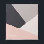 Bloc-note Elégant bloc de couleur géométrique moderne et élé<br><div class="desc">Design géométrique minimaliste et coloré.</div>