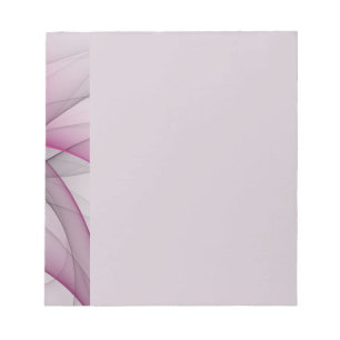 Bloc-note Élégant Chaos Moderne Art Fractal Abstrait Rose