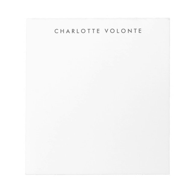 Bloc-note Élégant élégant professionnel moderne (Devant)