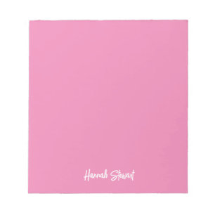 Bloc-note Élégant et tendance rose minimaliste féminin