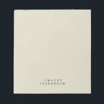 Bloc-note Élégant minimaliste moderne Nom propre<br><div class="desc">Ce modèle peut être customisé pour répondre à tous les métiers professionnels. Outils de modification faciles. Différents types et tailles,  choix de couleur et de police.</div>