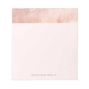 Bloc-note Élégant Rose élégant rose or